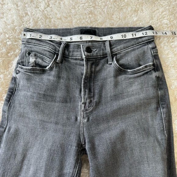 Mother Jeans The Mid Rise Dazzler Ankle Open Later Faded Black Stone Wash Sz 25 - Picture 5 of 11